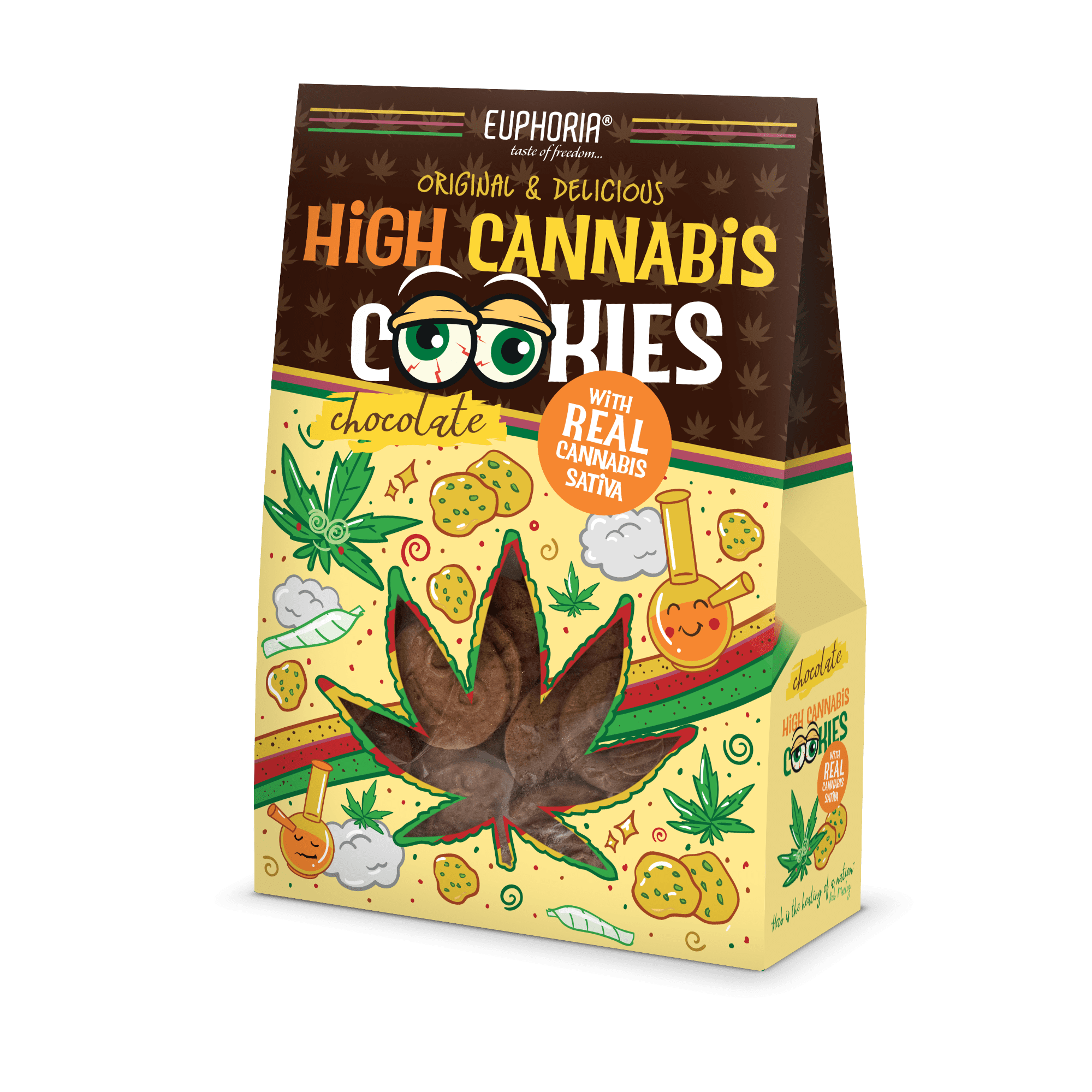 High cannabis chocolate cookies sandwich by Euphoria
