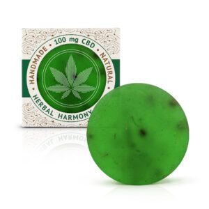 Herbal harmony CBD soap handmade by Cannaline