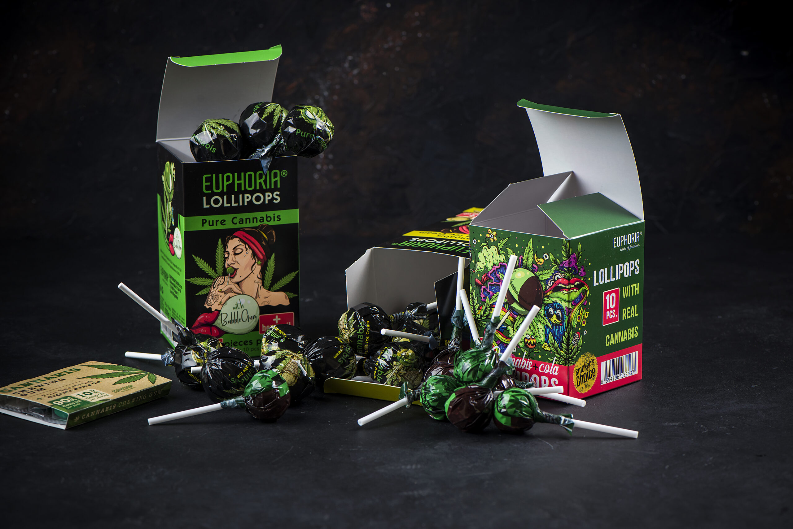 Cannabis lollipops single-serve by Euphoria