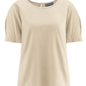 Hemp organic cotton blouse sand women's by HempAge