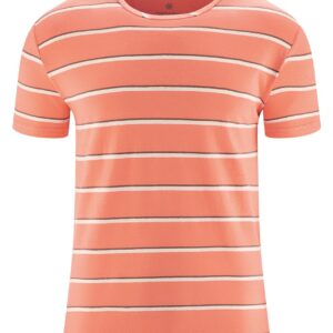 HempAge peach hemp t-shirt, organic cotton striped