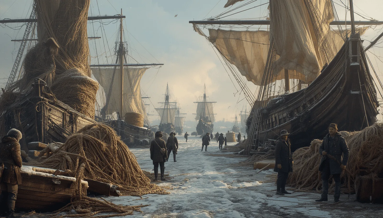 Historic Russian hemp harbour