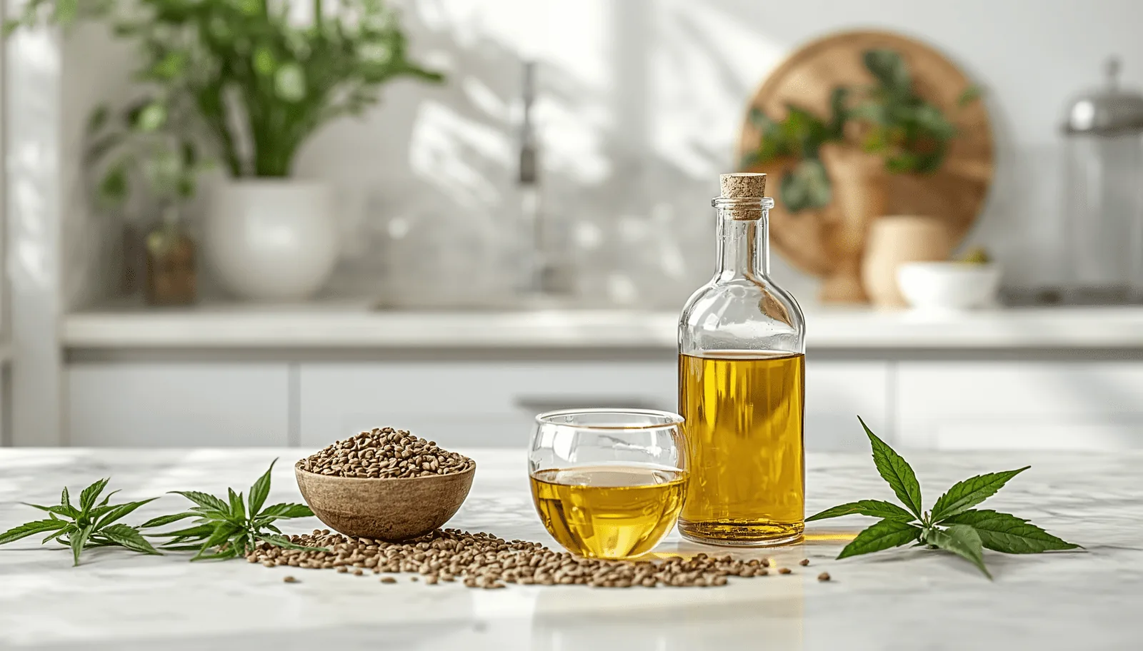 Hemp seed oil and seeds