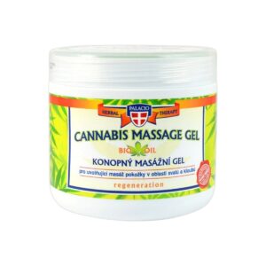 Palacio Cannabis massage gel with hemp in a 600 ml tub