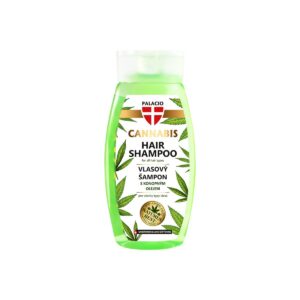 Konopný vlasový šampon Palacio s konopným olejem, zelená lahev 250 ml